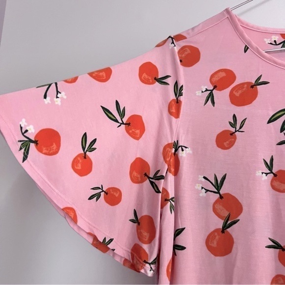 Kate Spade Garden Party Clementine Print Modal Summer Pajama Top XS - Picture 5 of 10